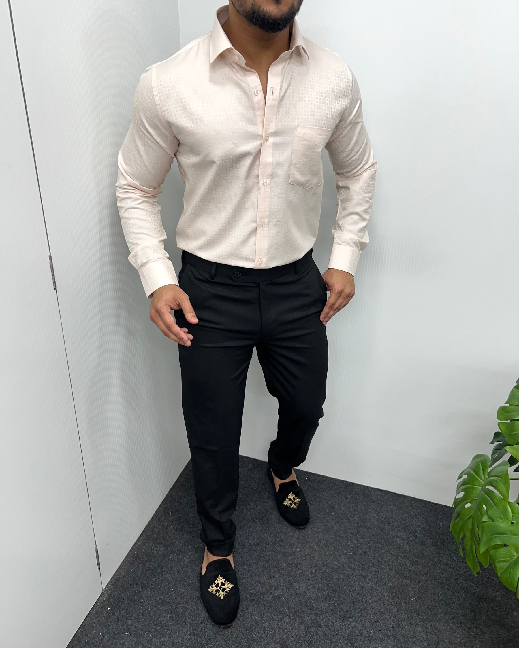 Peach Premium Giza Finish Shirt