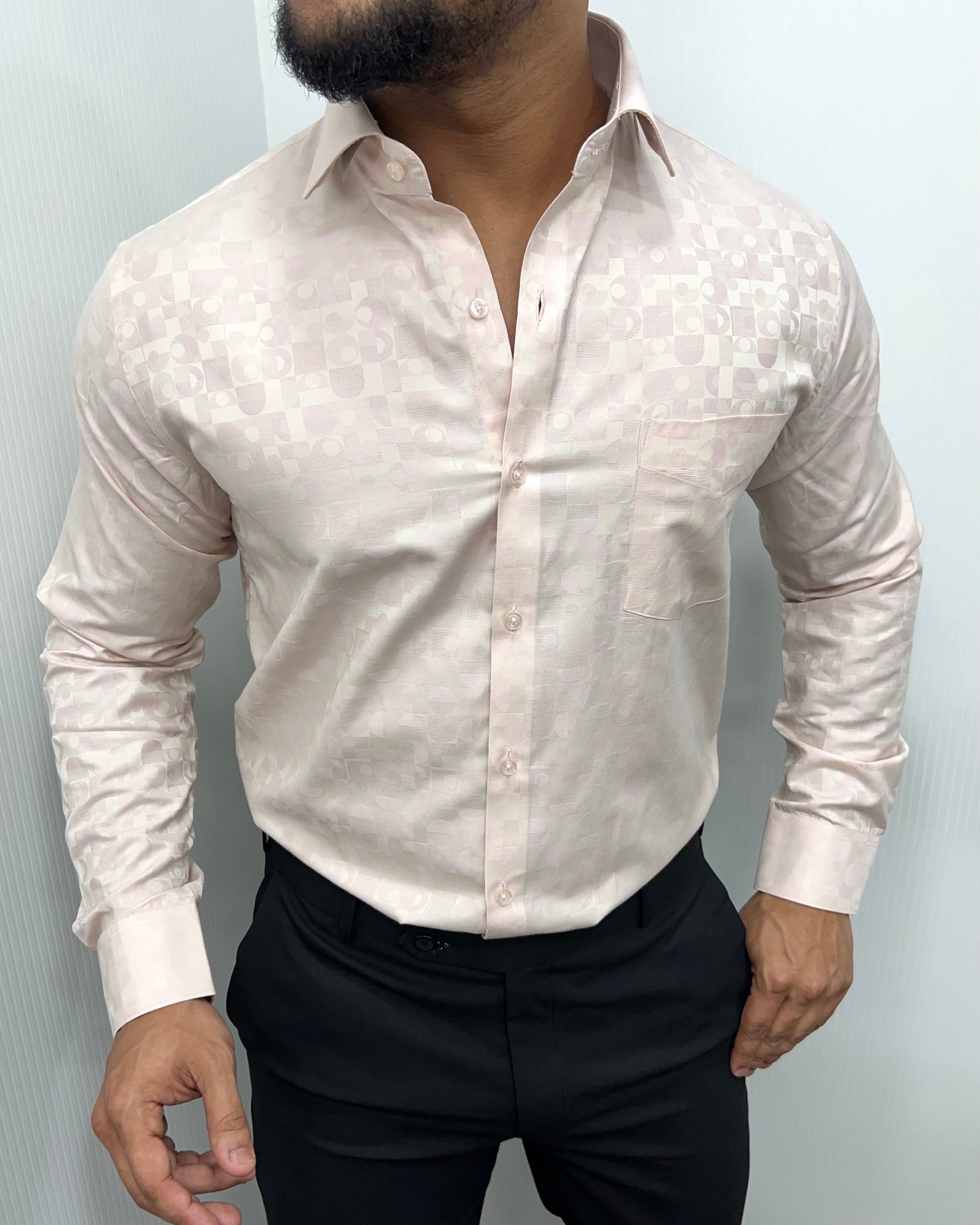 Peach Premium Giza Finish Shirt
