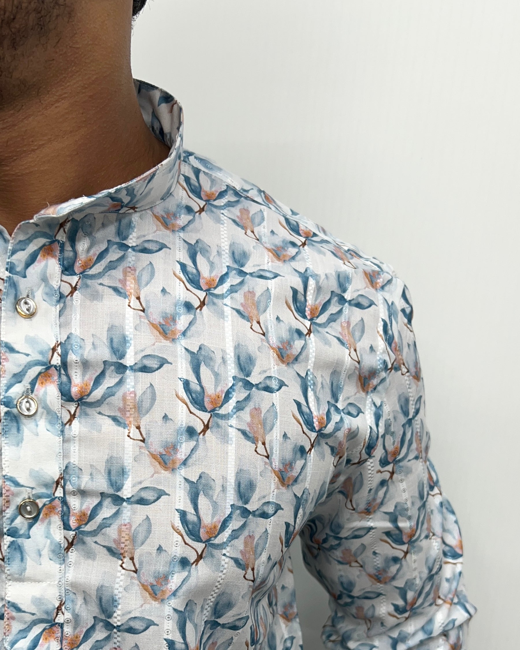 Jari Fabric Printed Premium Short Kurta