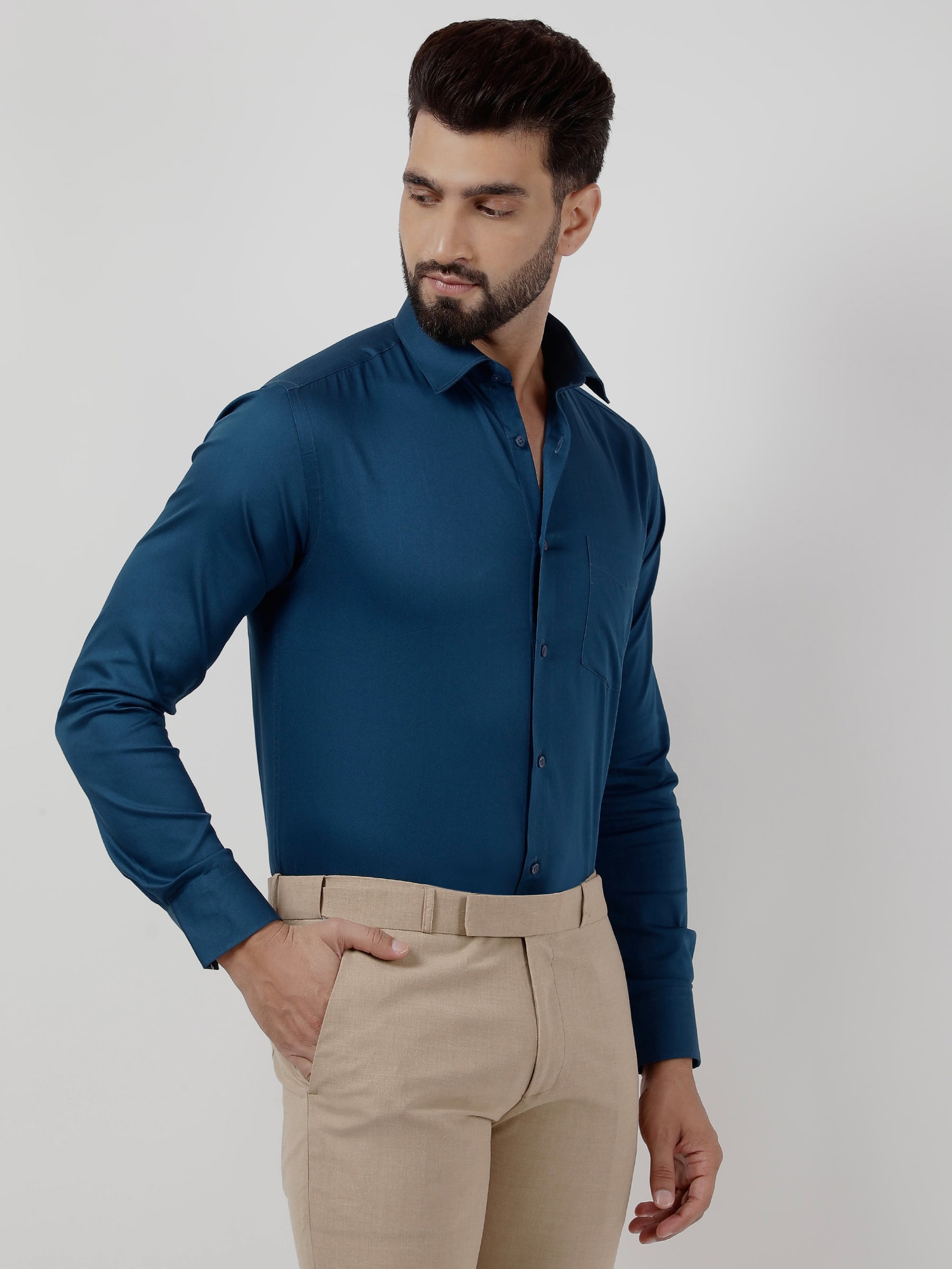 Plain Cotton Chintamani Shirt