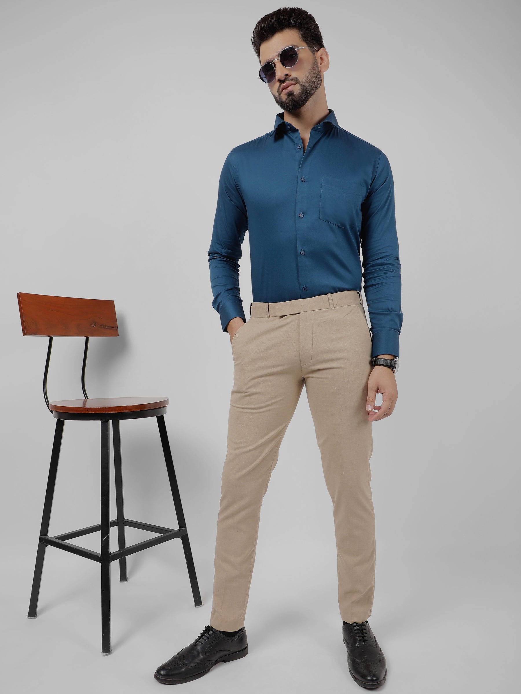Plain Cotton Chintamani Shirt