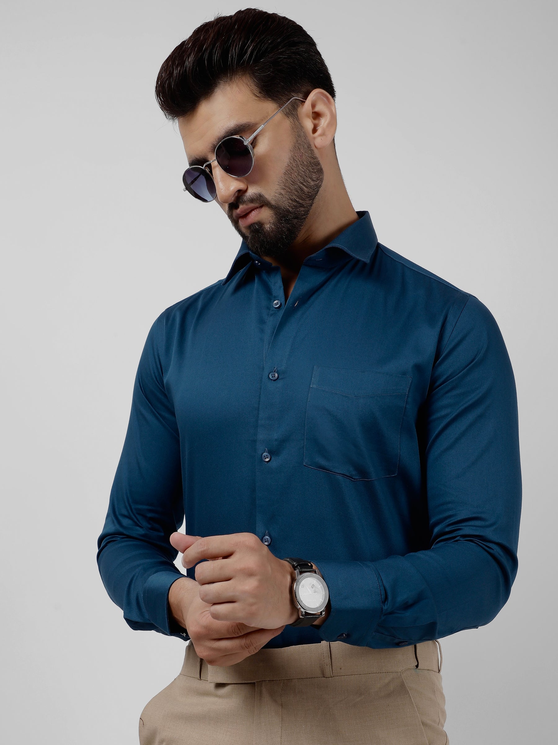 Plain Cotton Chintamani Shirt