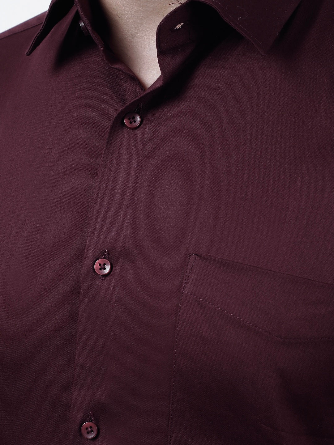 Plain Cotton Wine Shirt