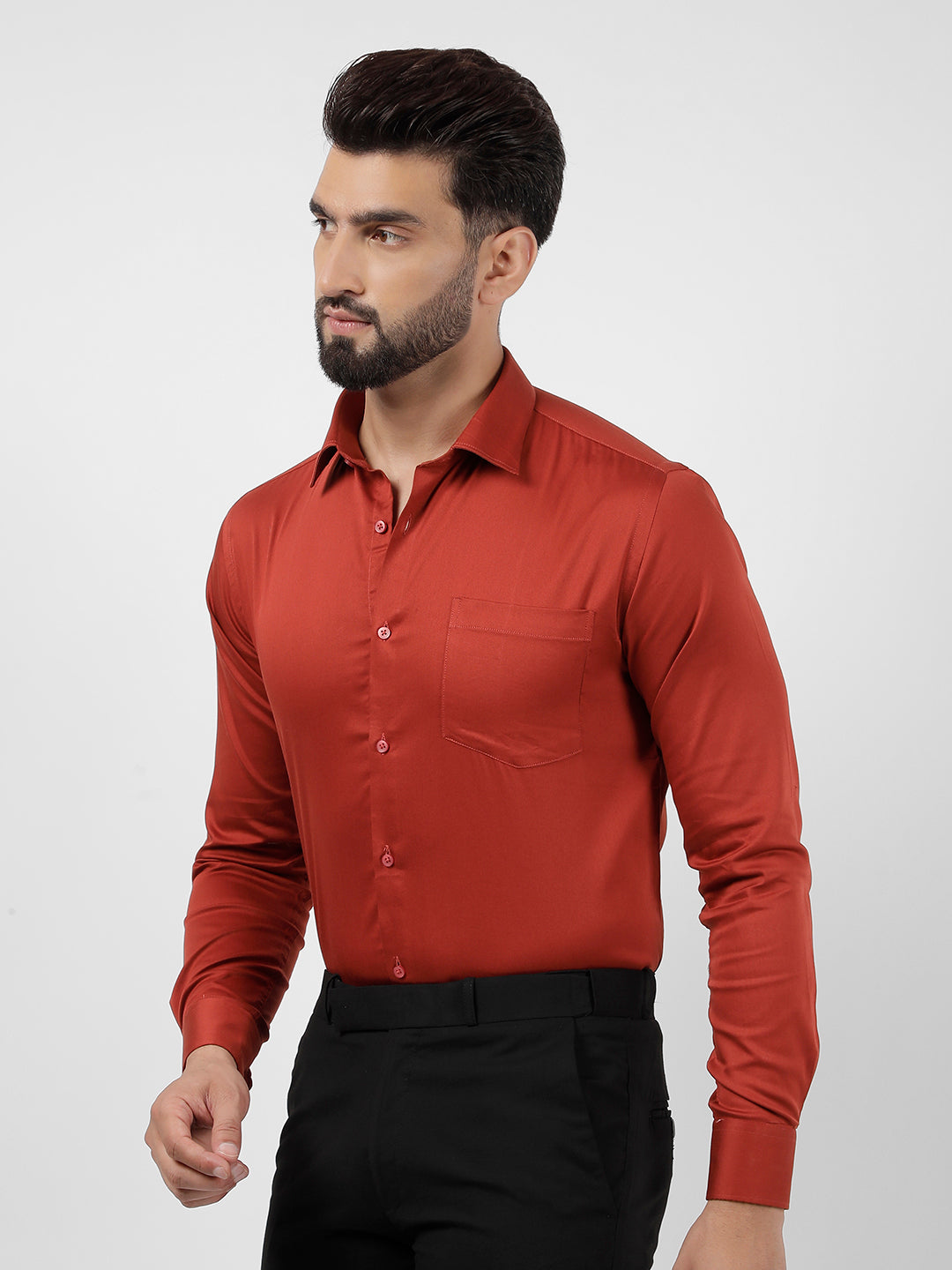 Plain Cotton Carrot Shirt