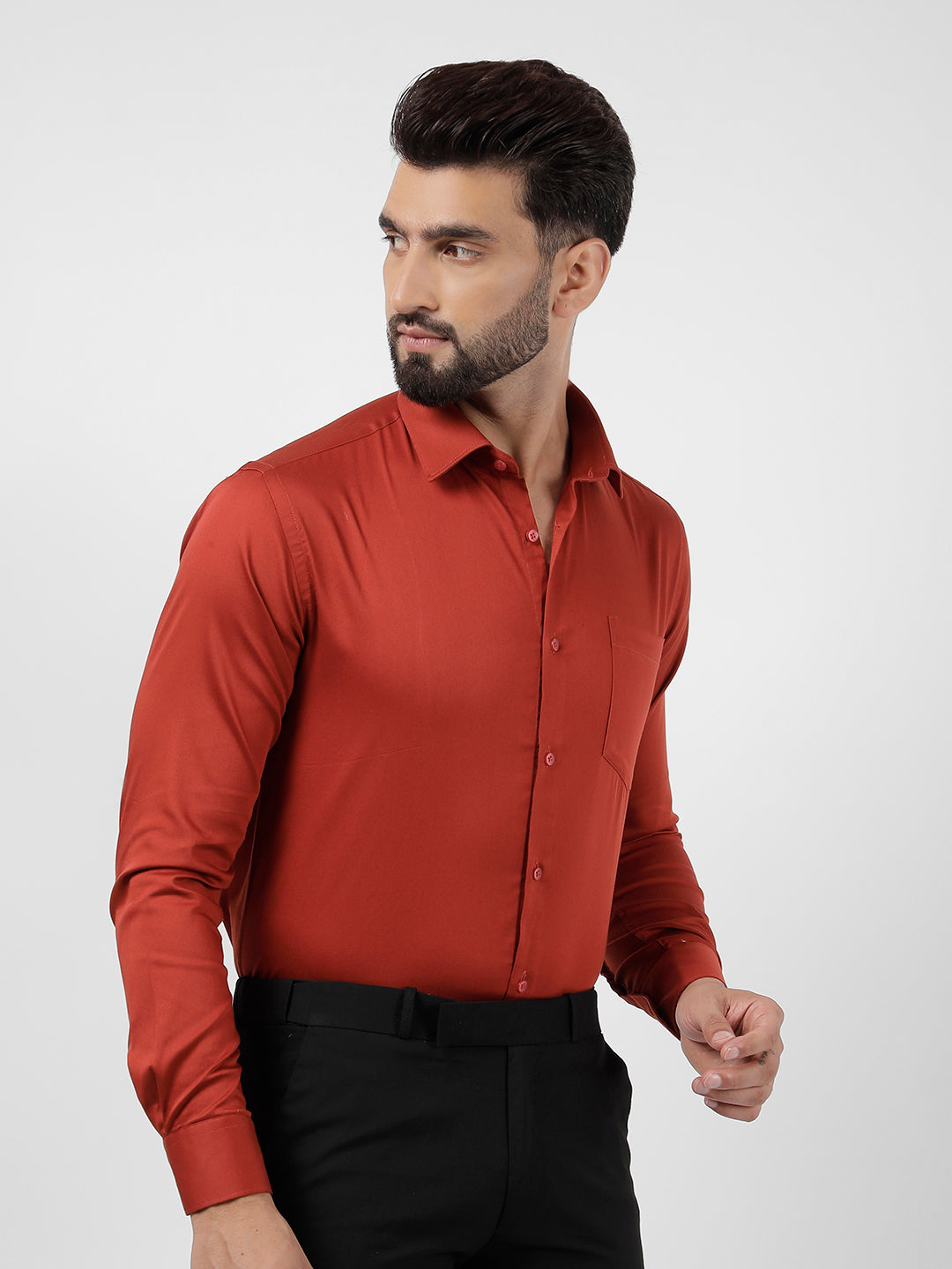 Plain Cotton Carrot Shirt