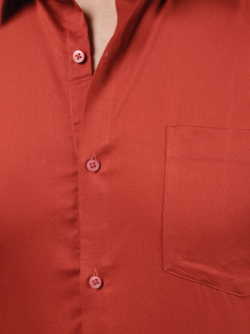 Plain Cotton Carrot Shirt