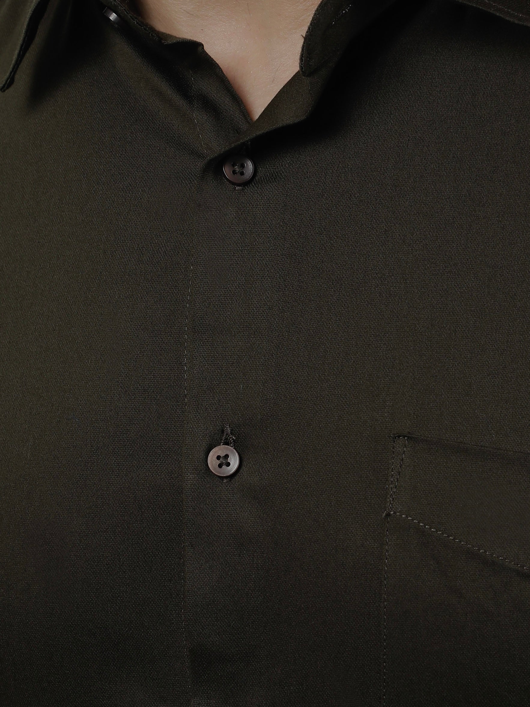Plain Cotton Mehandi Shirt