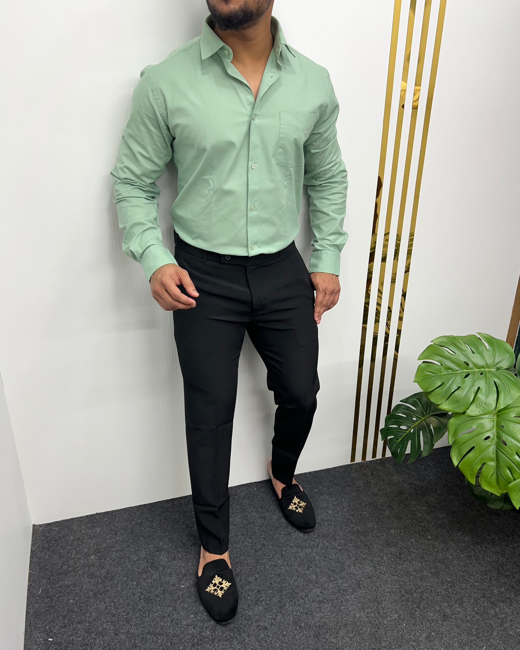 Pista Business Class Oxford Lycra Formal Shirt