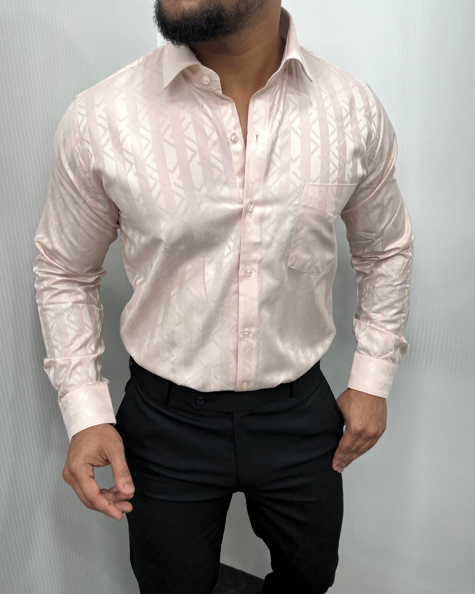 Peach Premium Giza Finish Shirt