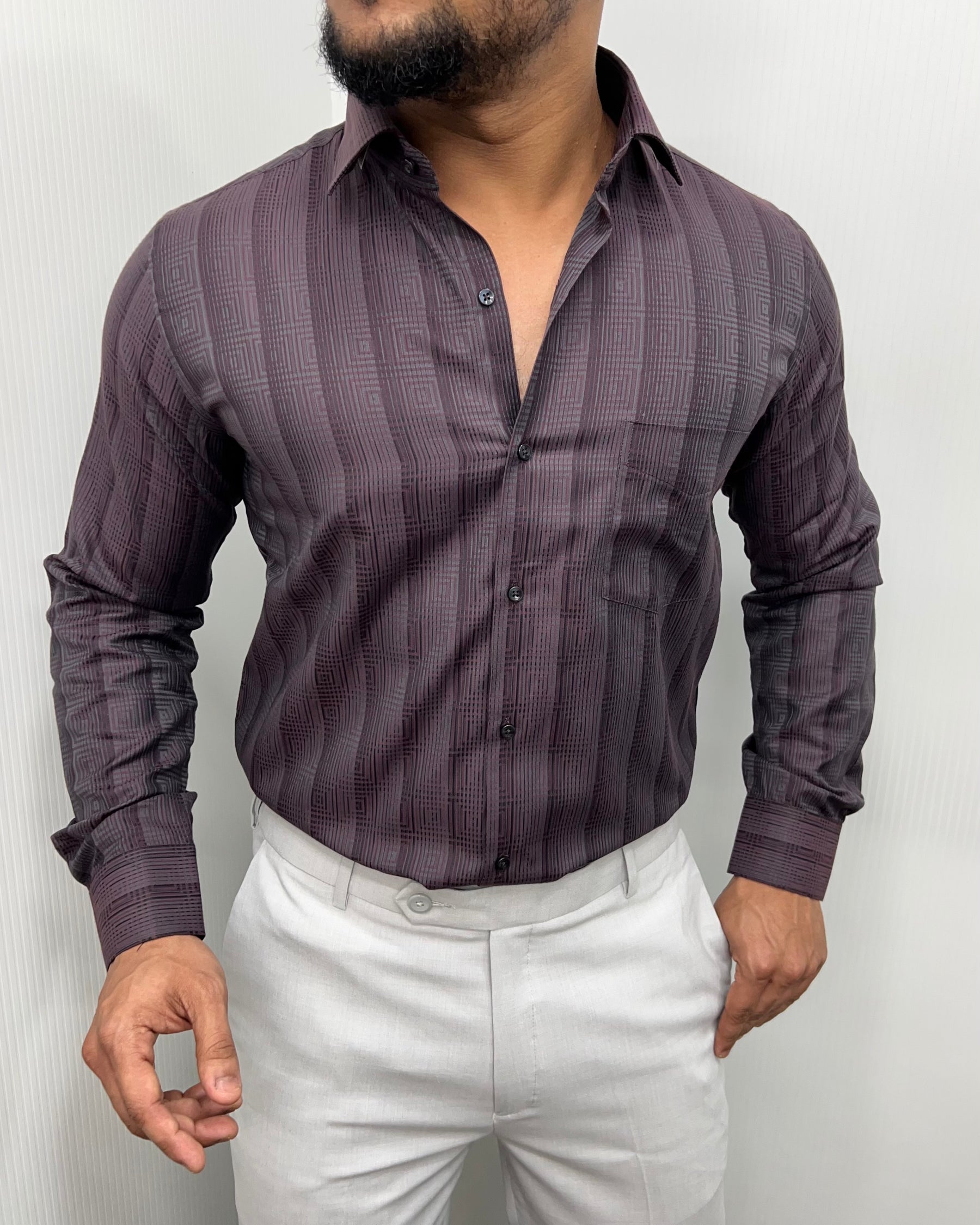 Royal Maroon Premium Giza Finish Shirt