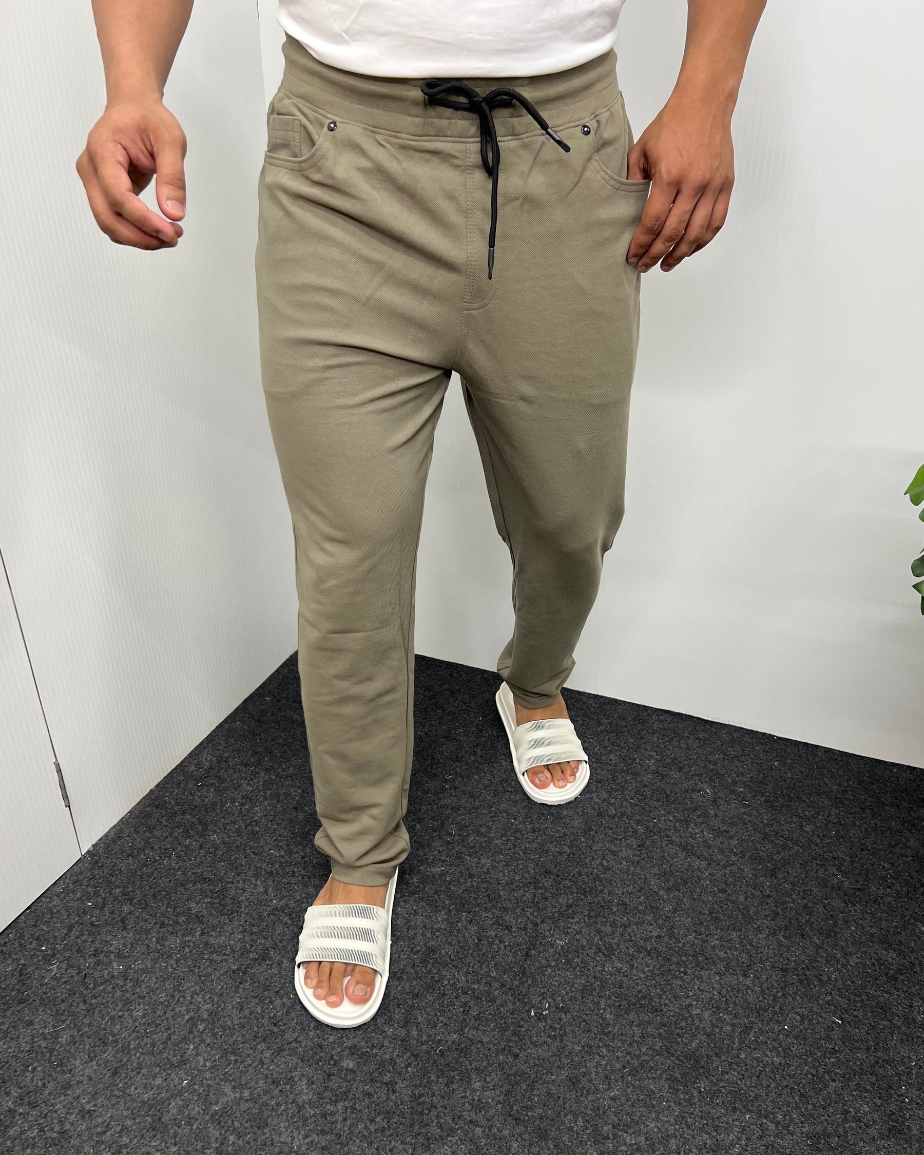 Dusty Mehandi Premium Cotton Matty Track Pant