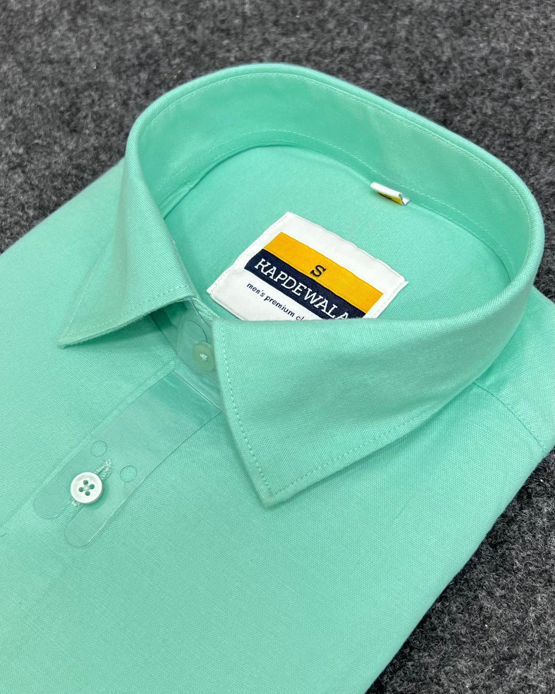 Mint Business Class Oxford Lycra Formal Shirt