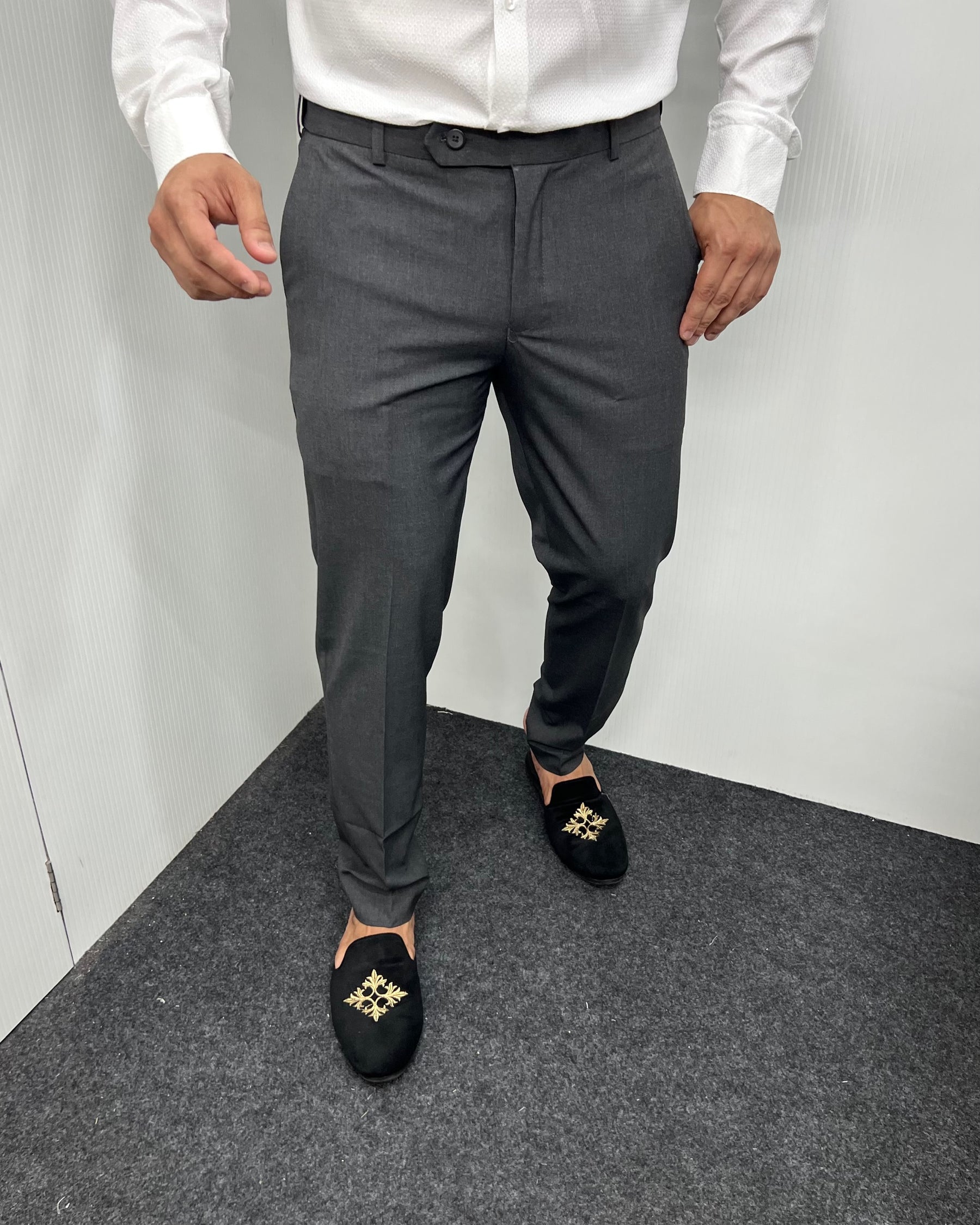 Cement Gray Flexiwaist Business Class Formal Pant