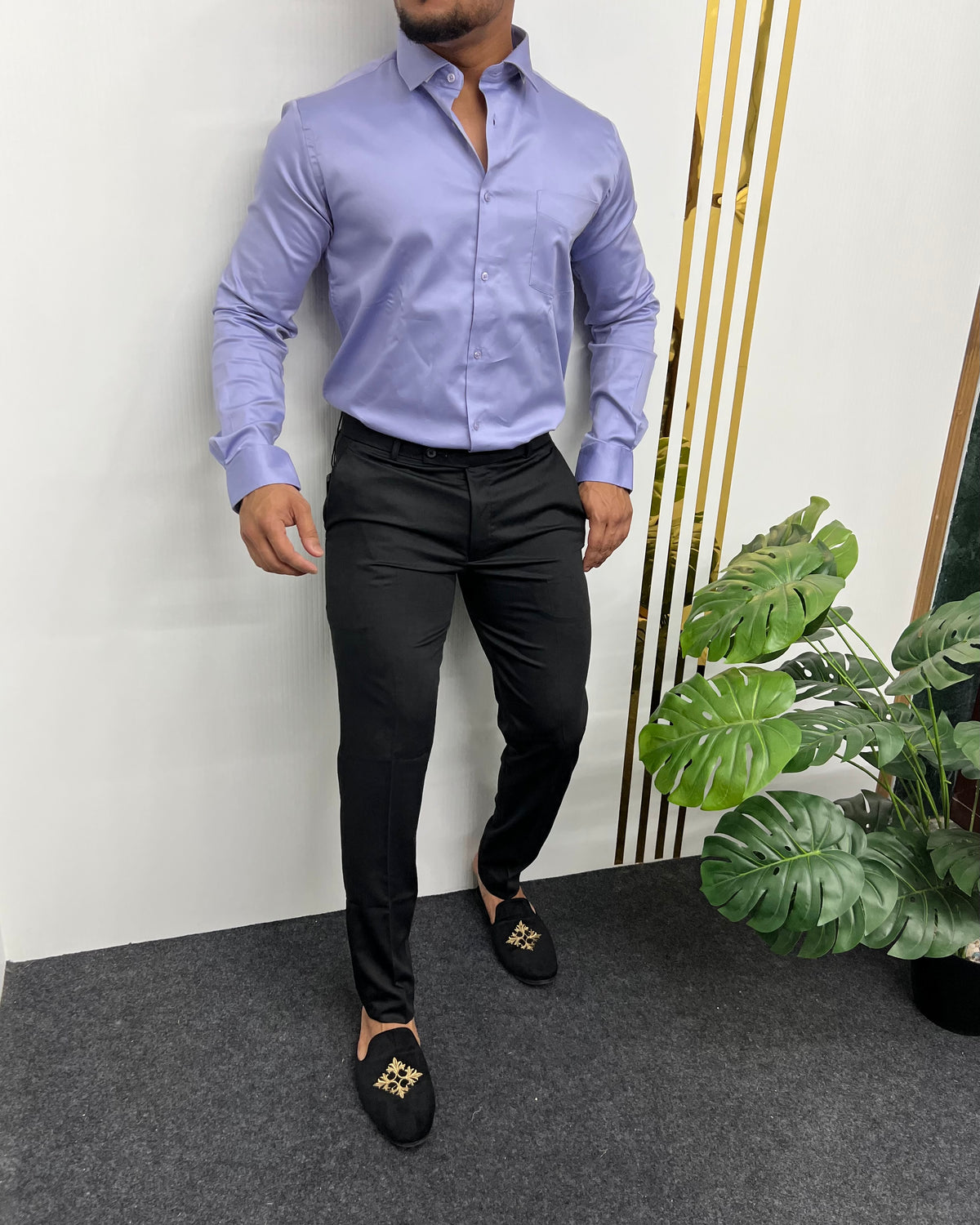 Pastel Cotton Satin Shirt