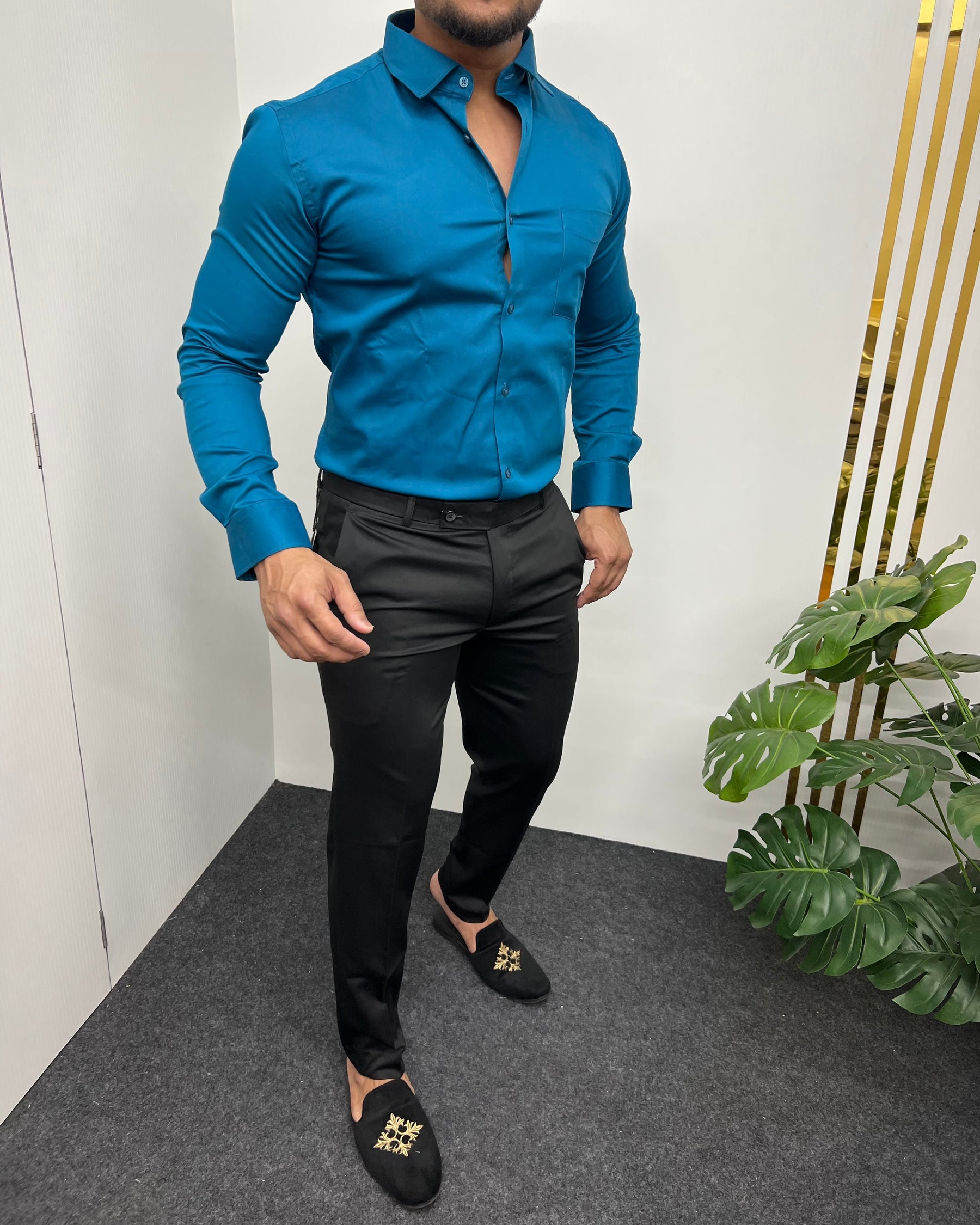 Chintamani Cotton Satin Shirt