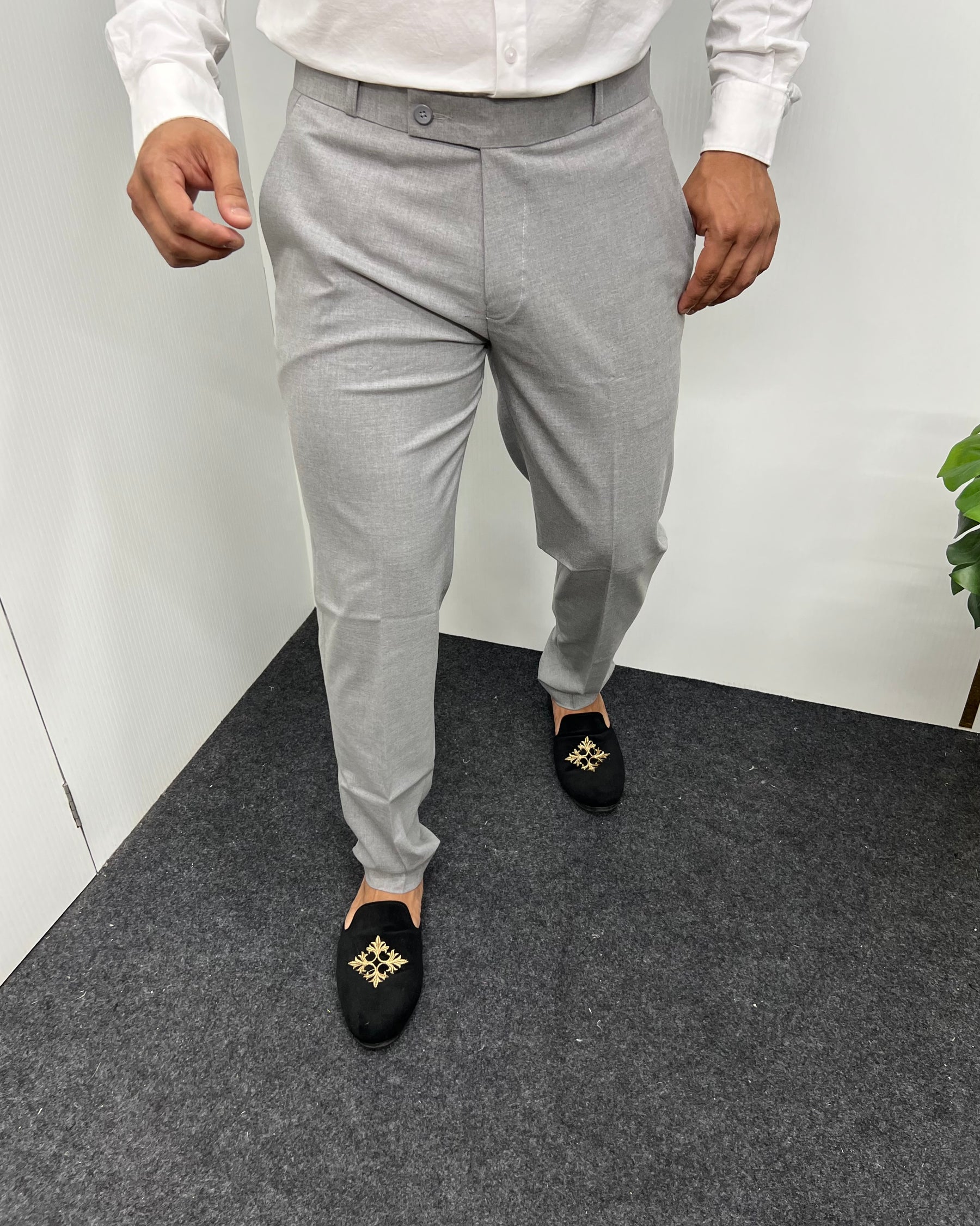 Cement Gray Business Class Formal Pant