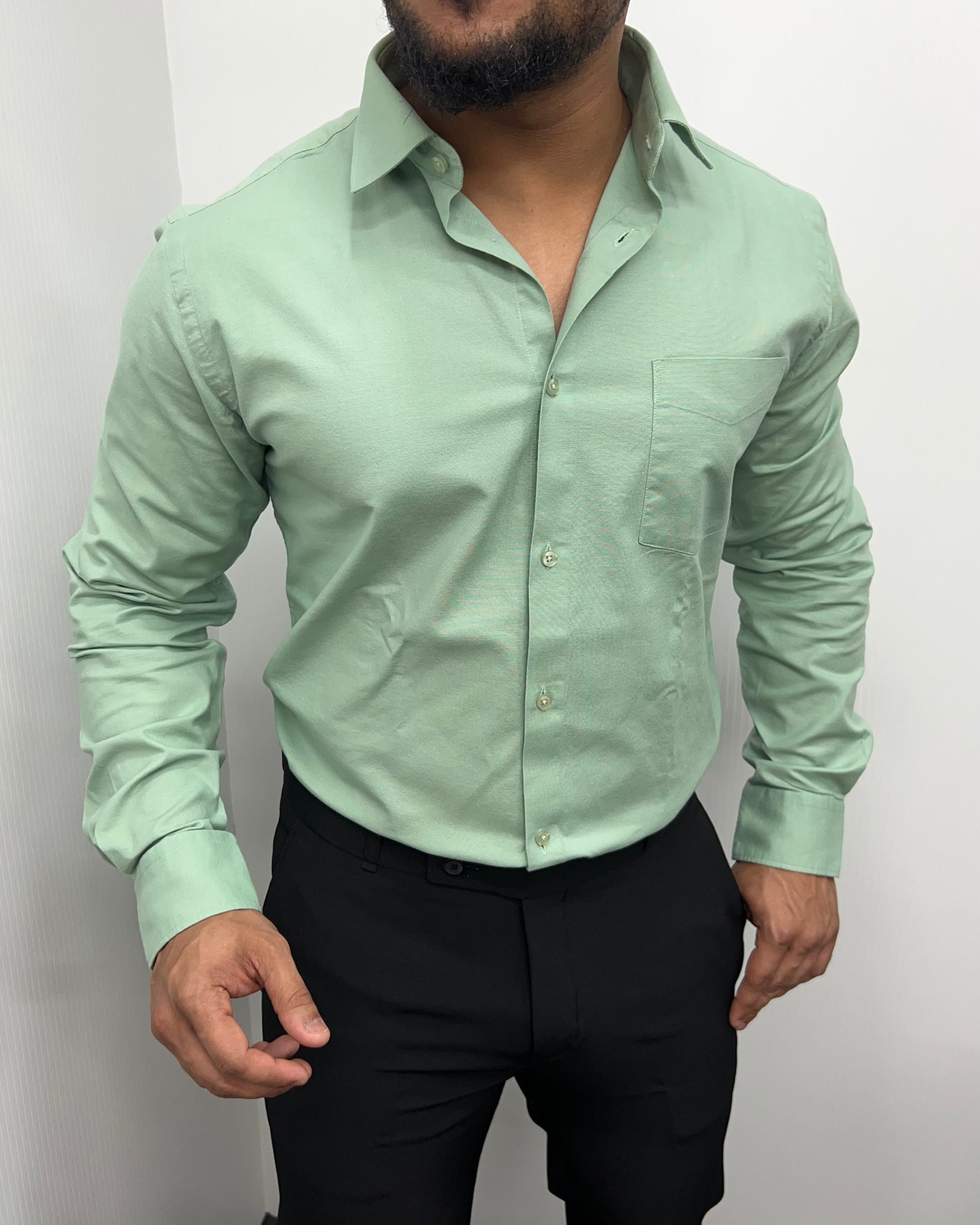 Pista Business Class Oxford Lycra Formal Shirt