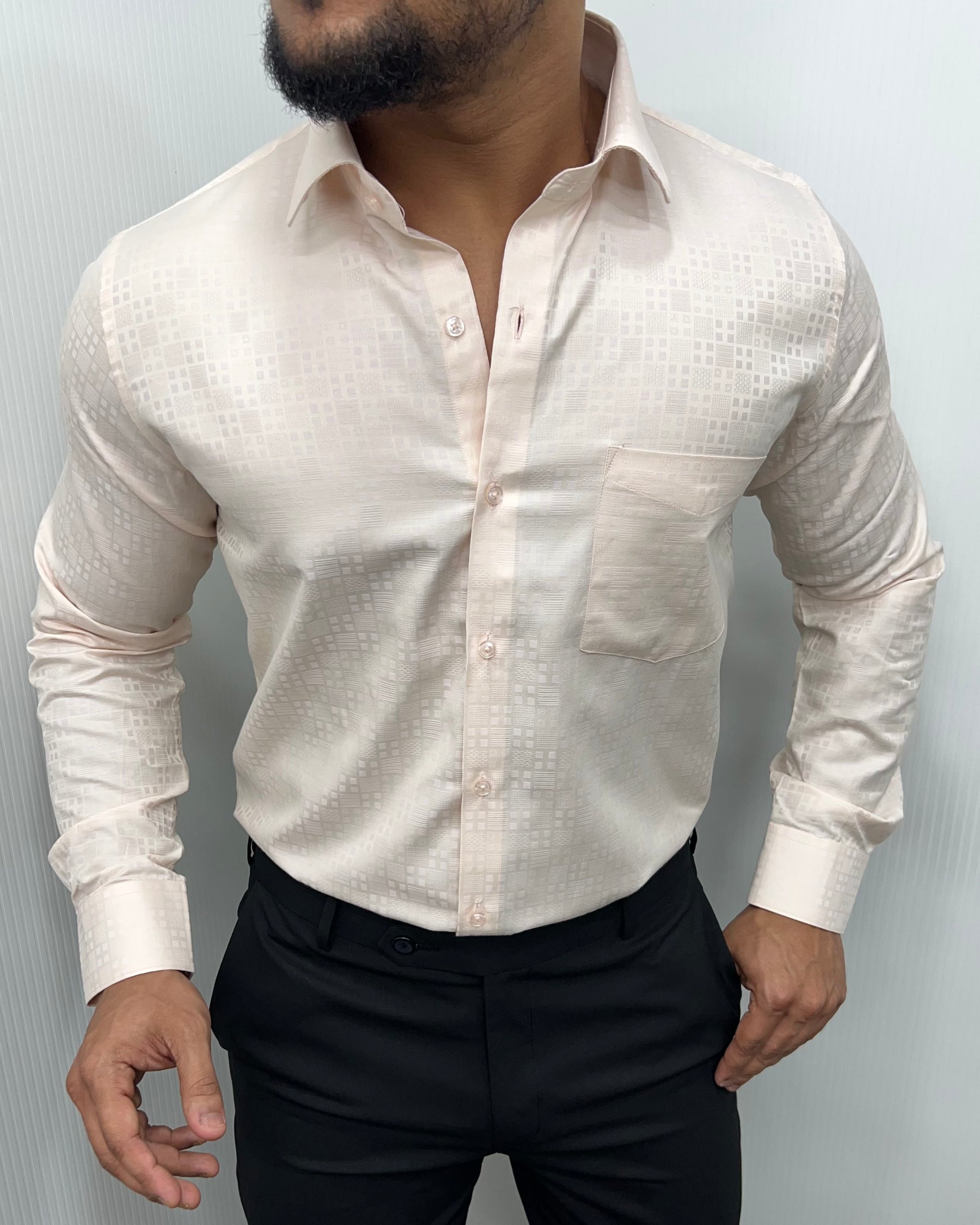 Peach Premium Giza Finish Shirt