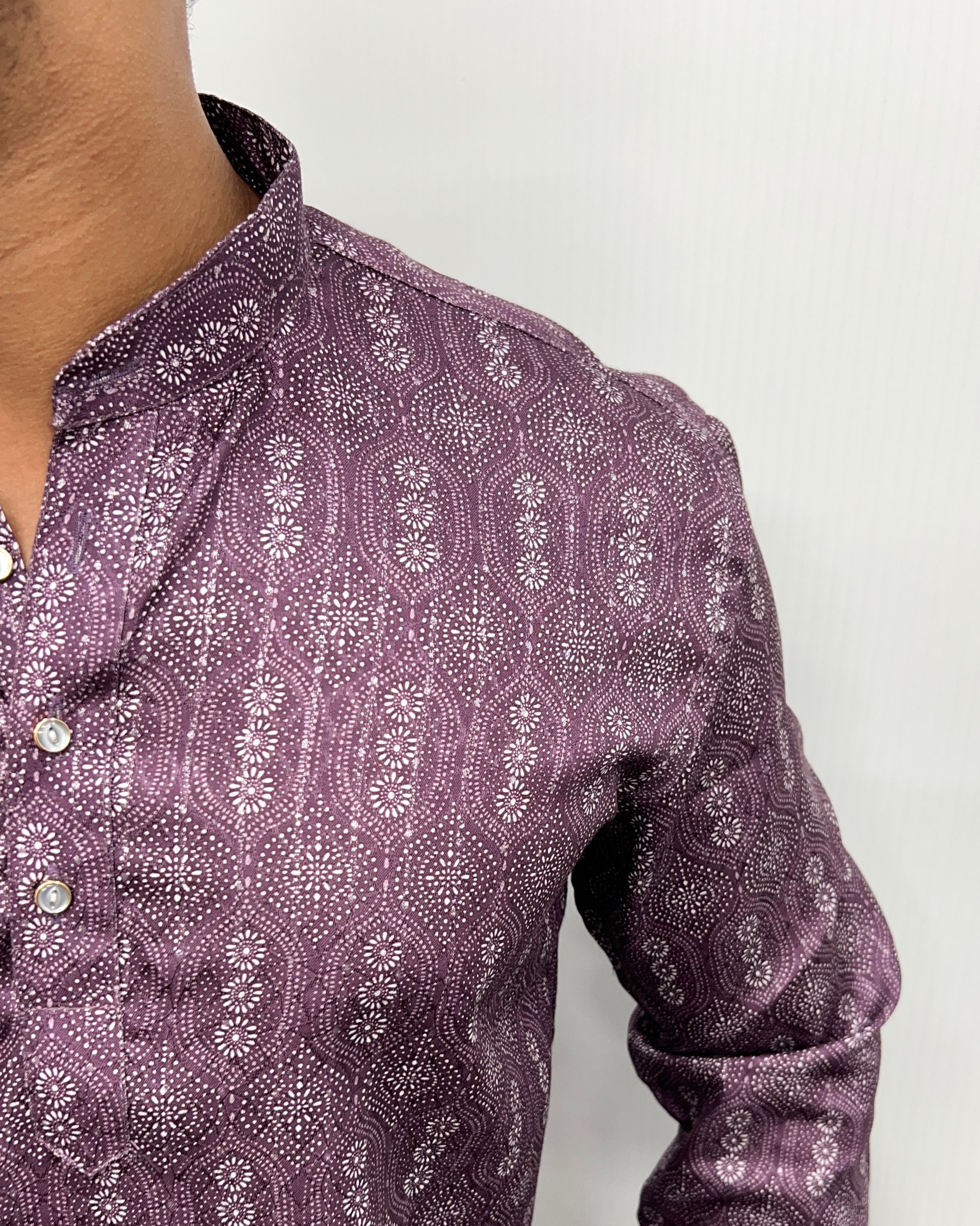 Jari Fabric Printed Premium Short Kurta