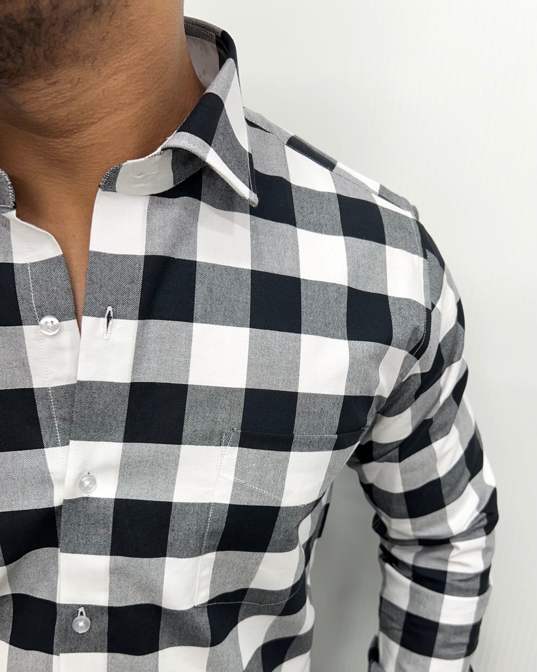 Black Checkered Shirt