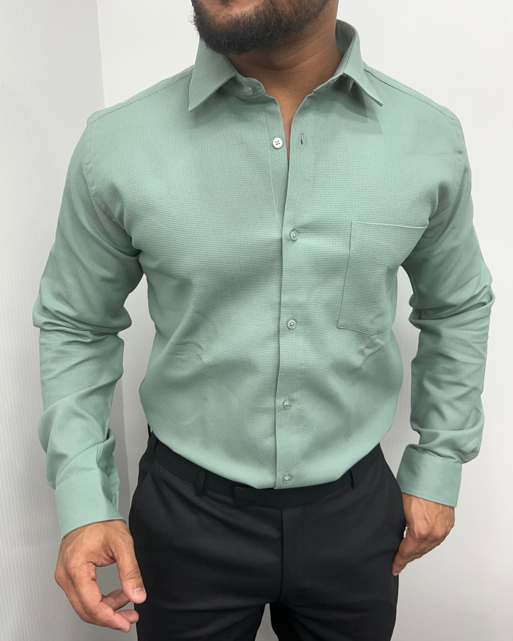Pista Premium Cotton Polyblend Waffle Shirt