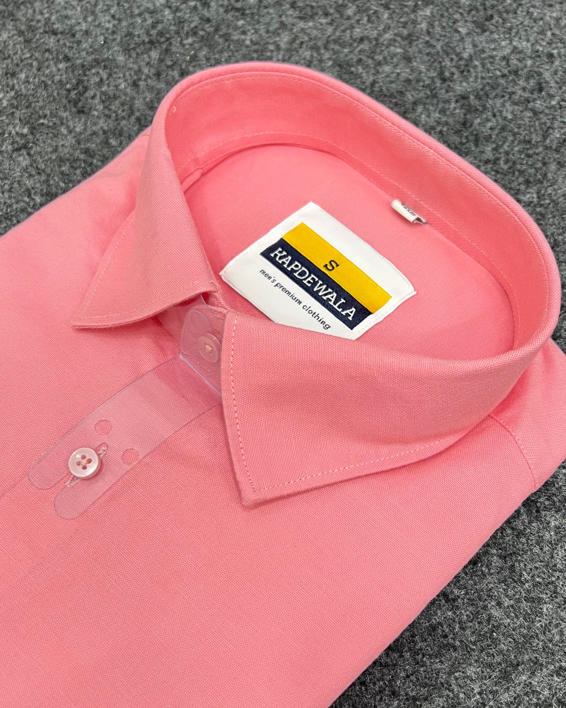Blush Pink Business Class Oxford Lycra Formal Shirt
