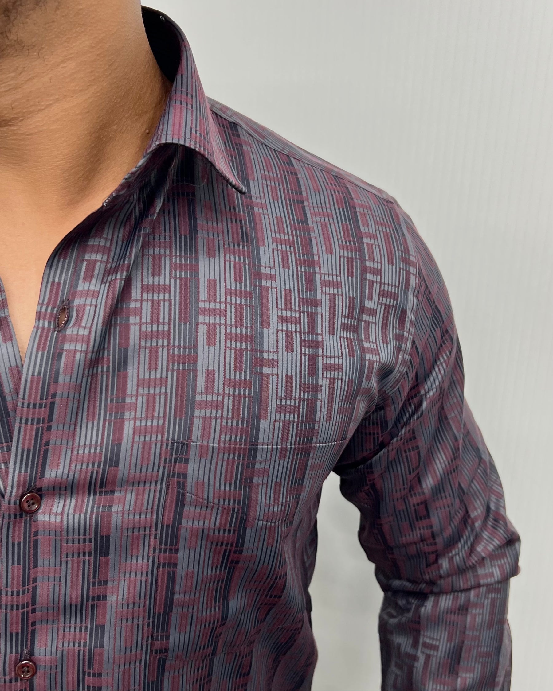 Maroon Premium Giza Finish Shirt