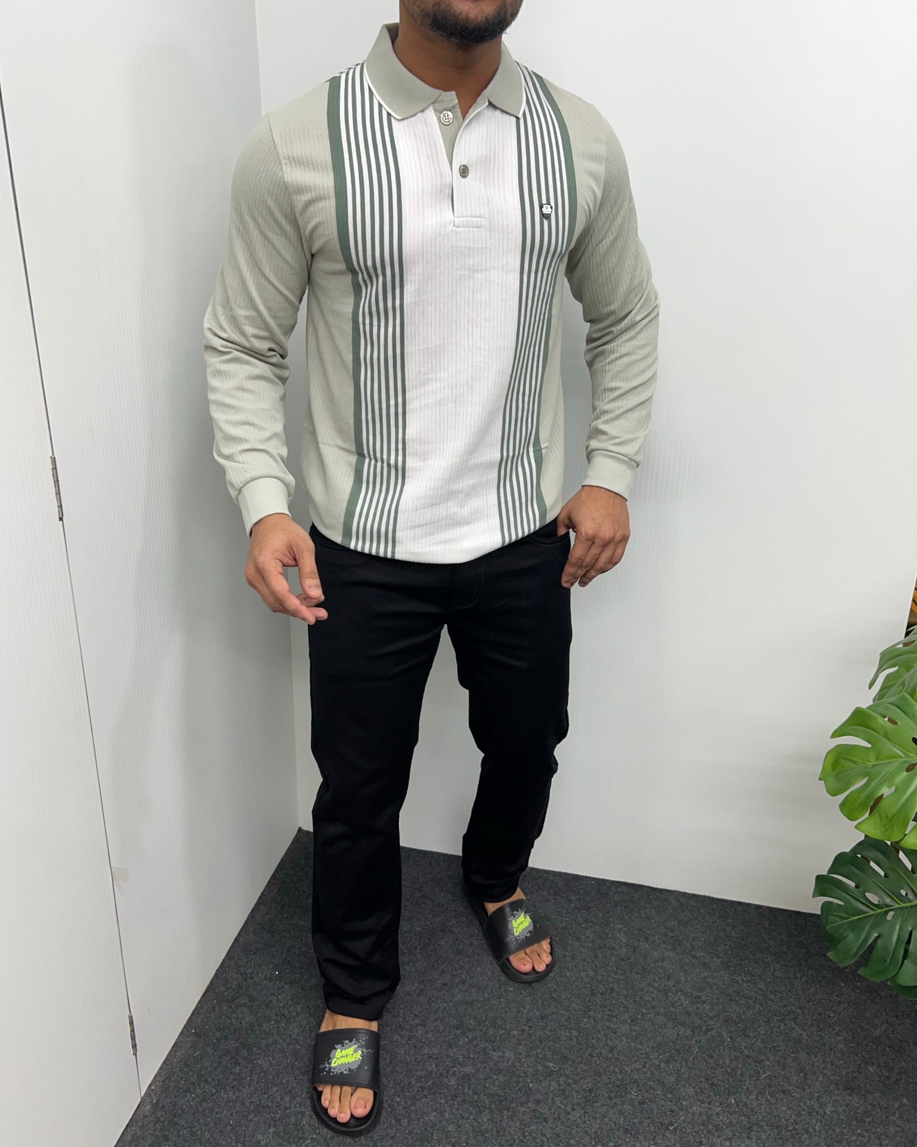 Pista Striped Full Sleeve T-Shirt