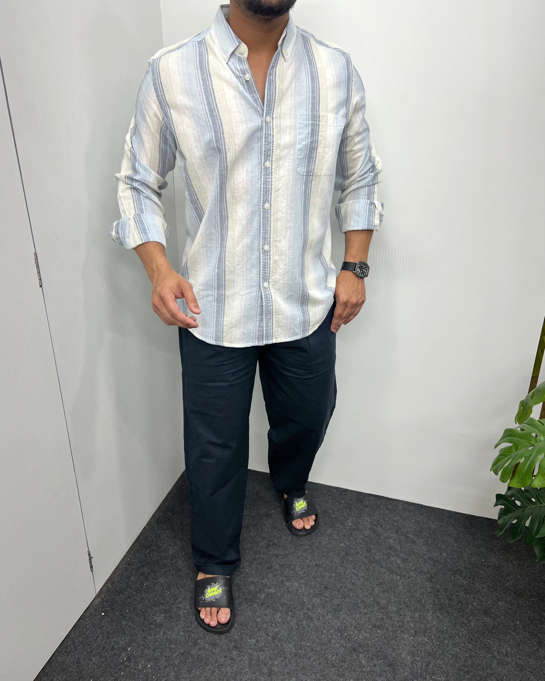 Cotton Linen Lining Shirt