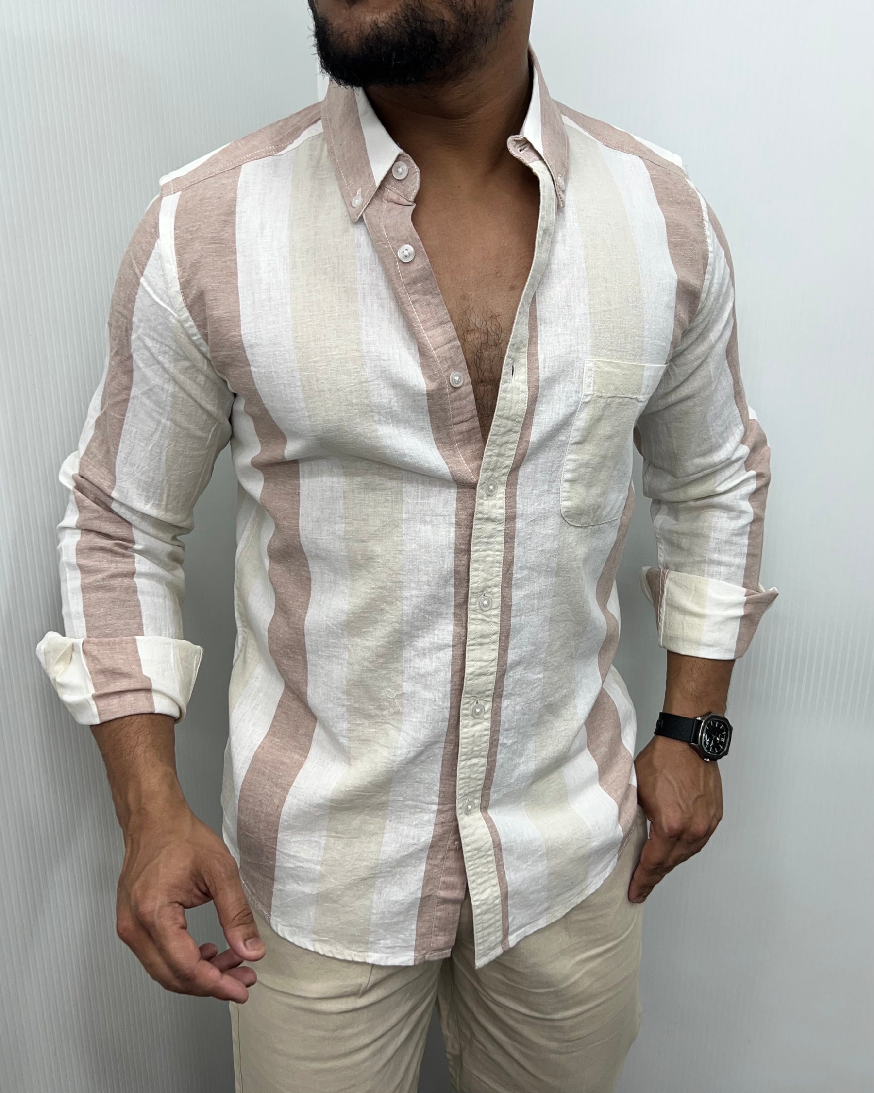 Cotton Linen Lining Shirt