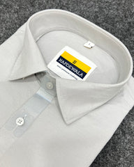 Light Gray Business Class Oxford Lycra Formal Shirt