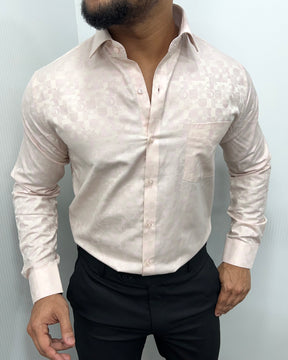 Peach Premium Giza Finish Shirt
