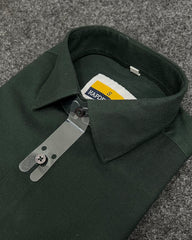 Bottle Green Business Class Oxford Lycra Formal Shirt