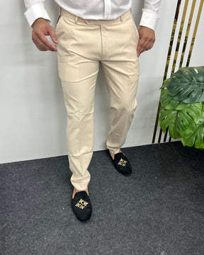 Light Cream Flexiwaist Business Class Formal Pant