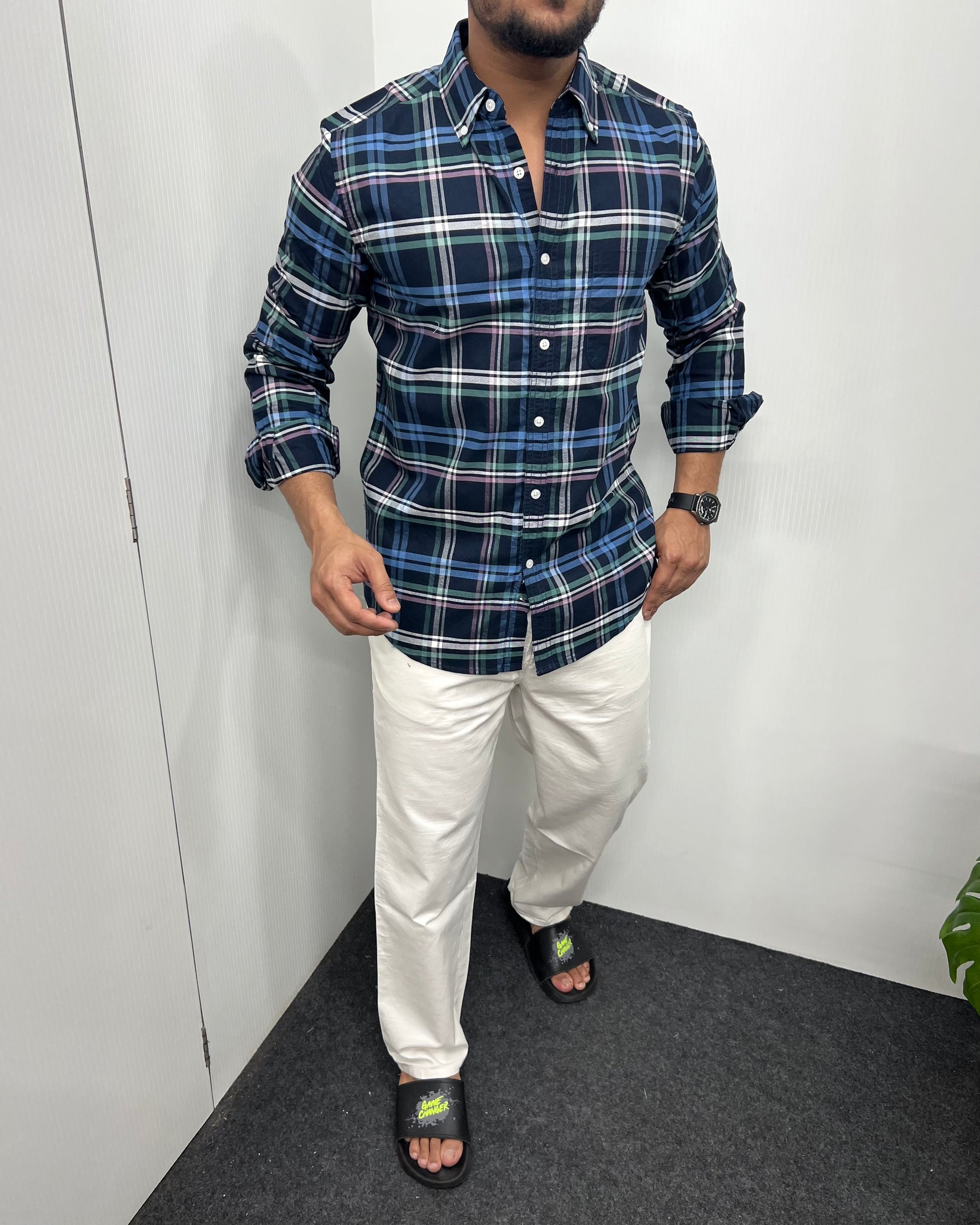 Cotton Oxford Checks Shirt