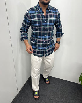 Cotton Oxford Checks Shirt