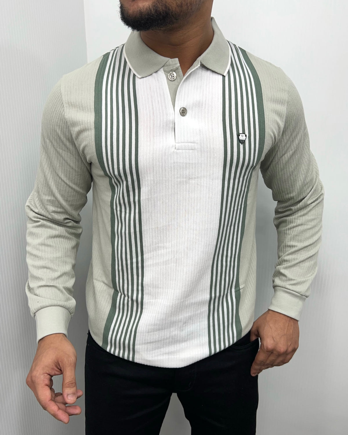 Pista Striped Full Sleeve T-Shirt