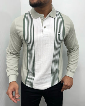 Pista Striped Full Sleeve T-Shirt