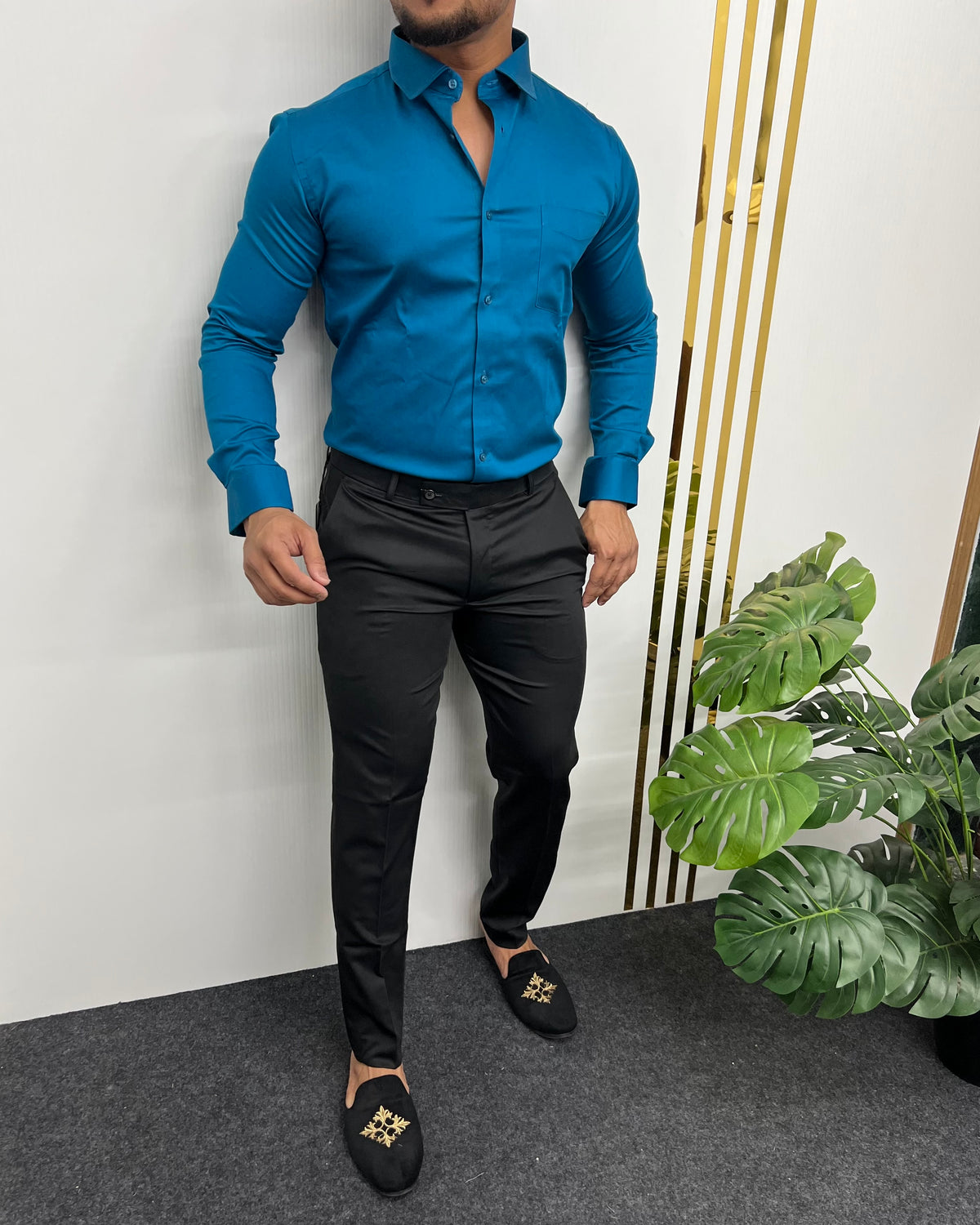 Chintamani Cotton Satin Shirt