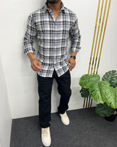 Cotton Dobby Casual Checks Shirt