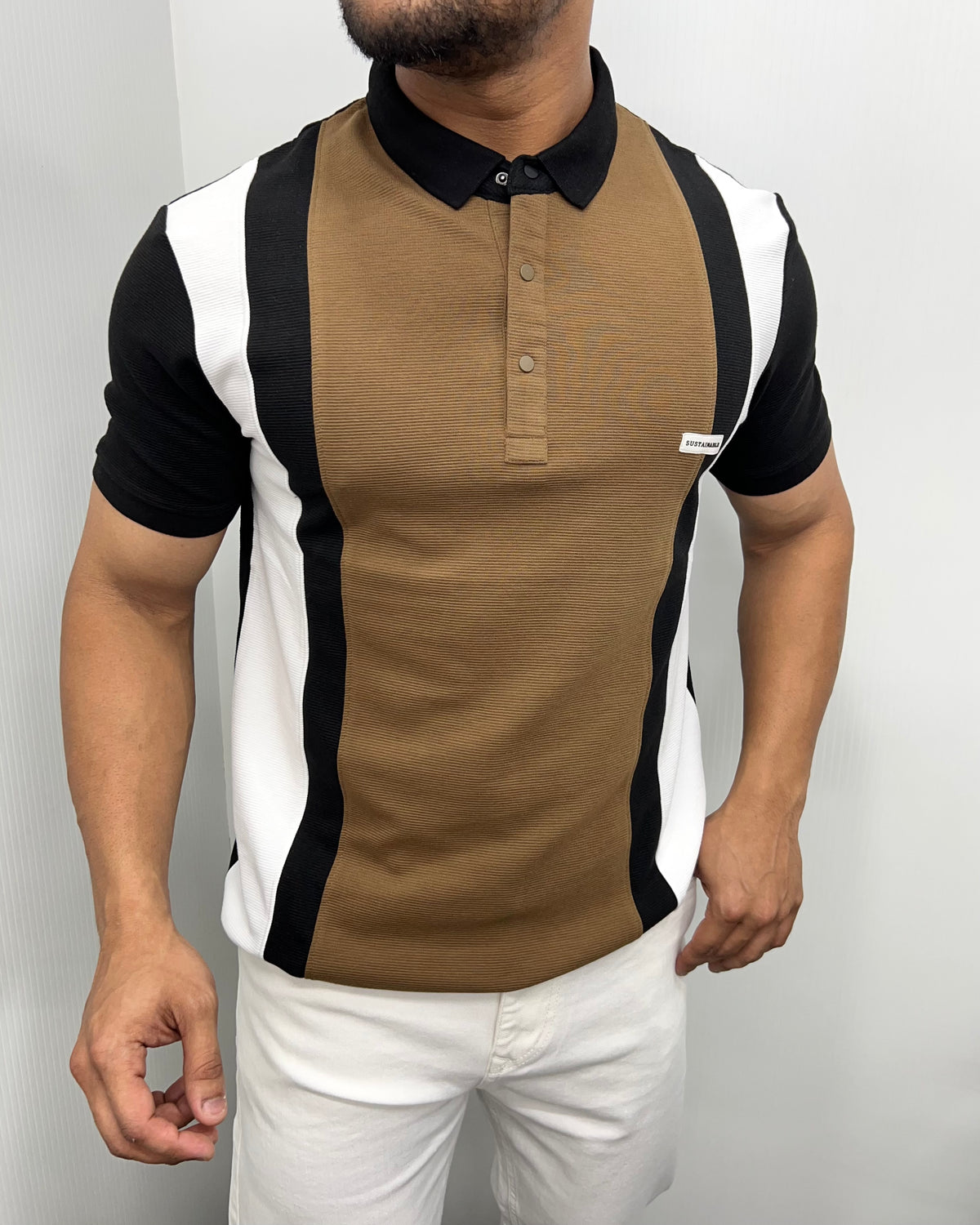 Brown Pattern T-Shirt