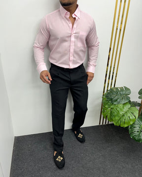 Light Pink Cotton Linen Shirt