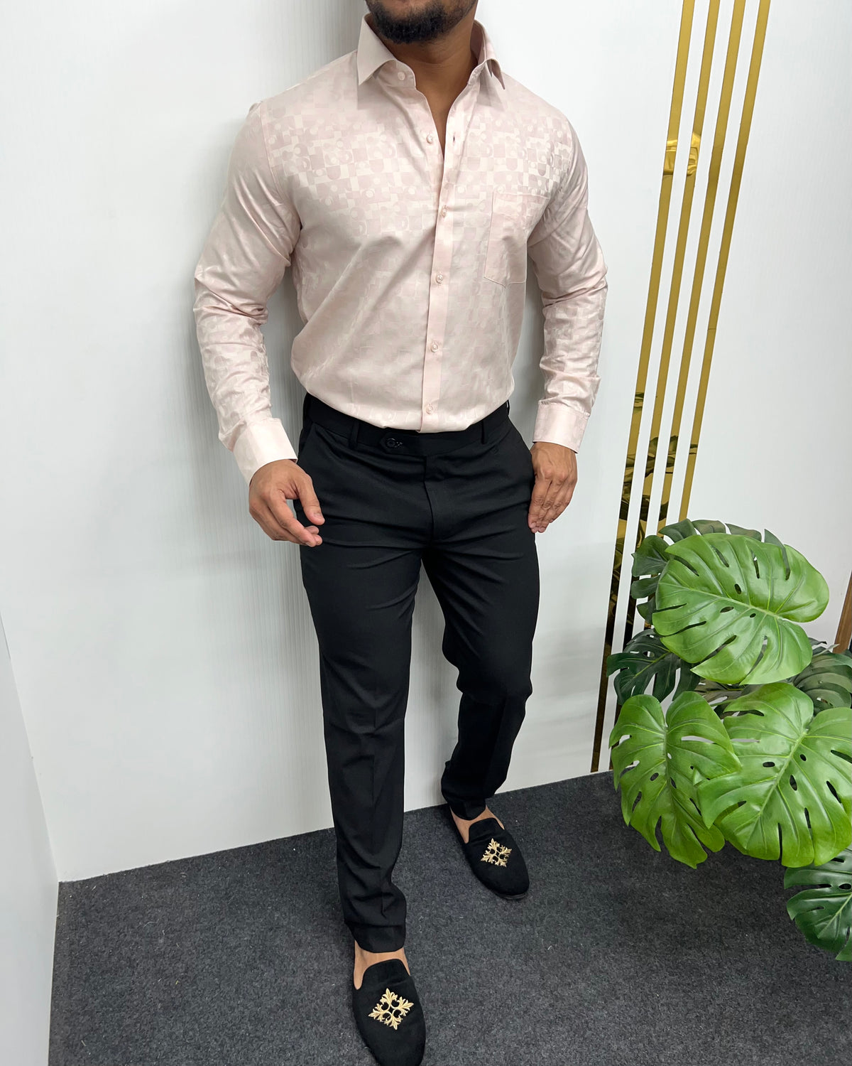 Peach Premium Giza Finish Shirt