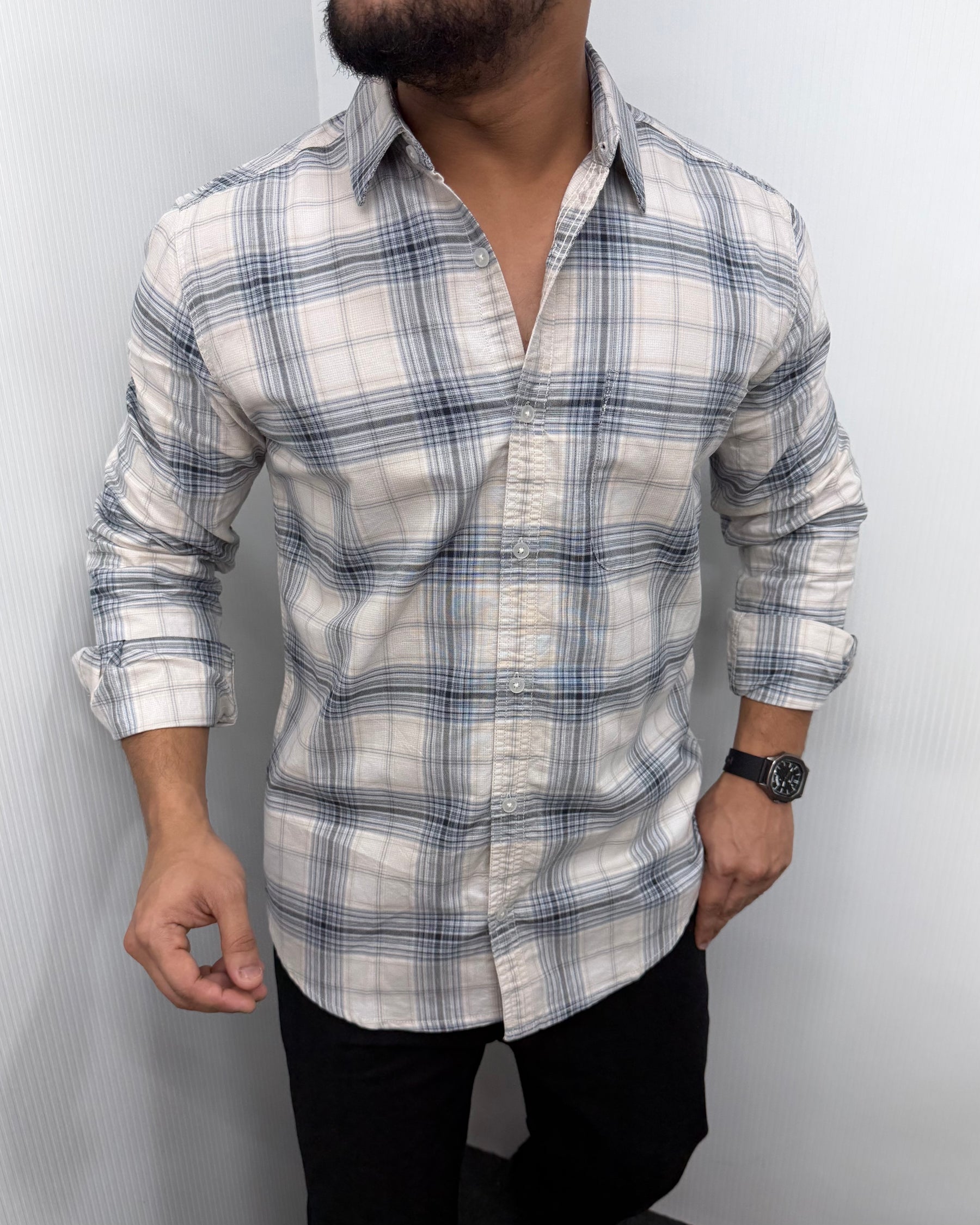 Superfine Cotton Checks Shirt