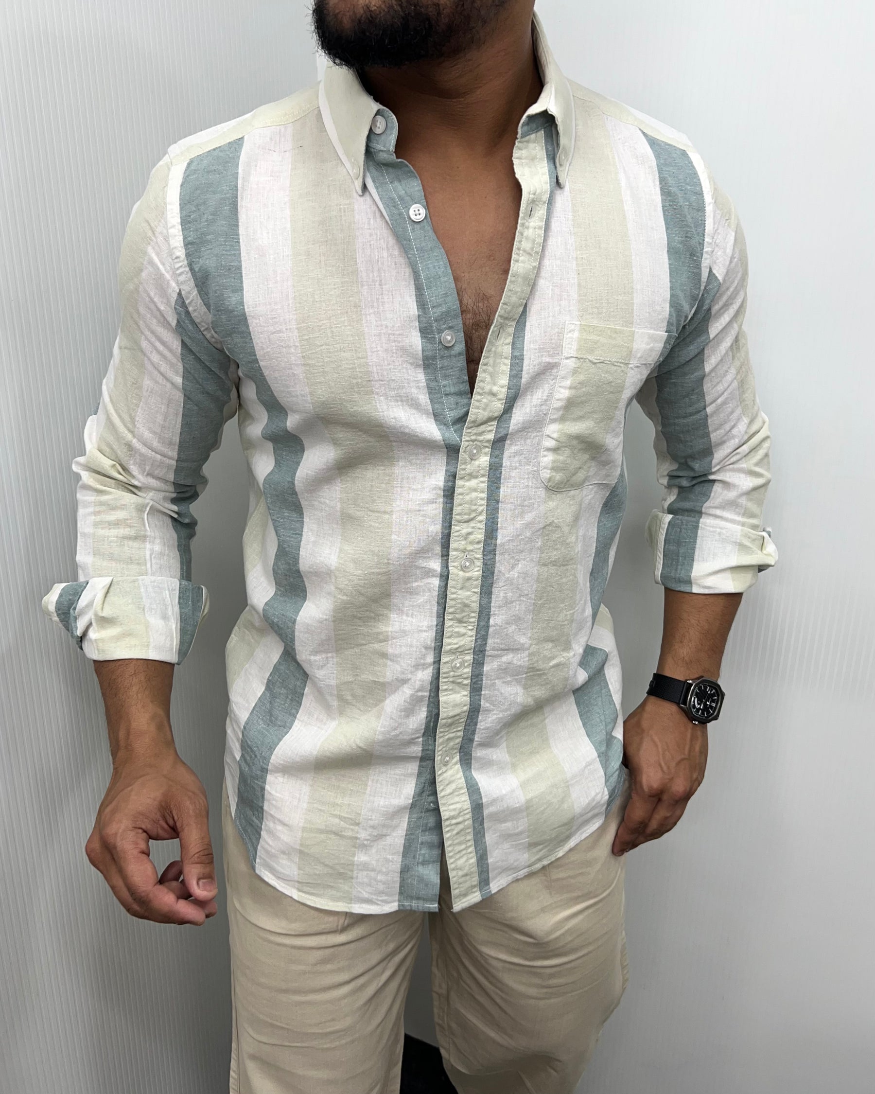 Cotton Linen Lining Shirt