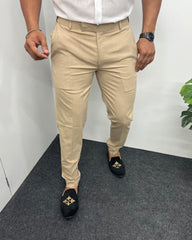Cream Flexiwaist Business Class Formal Pant