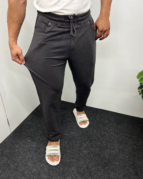 Dark Gray Premium Cotton Matty Track Pant