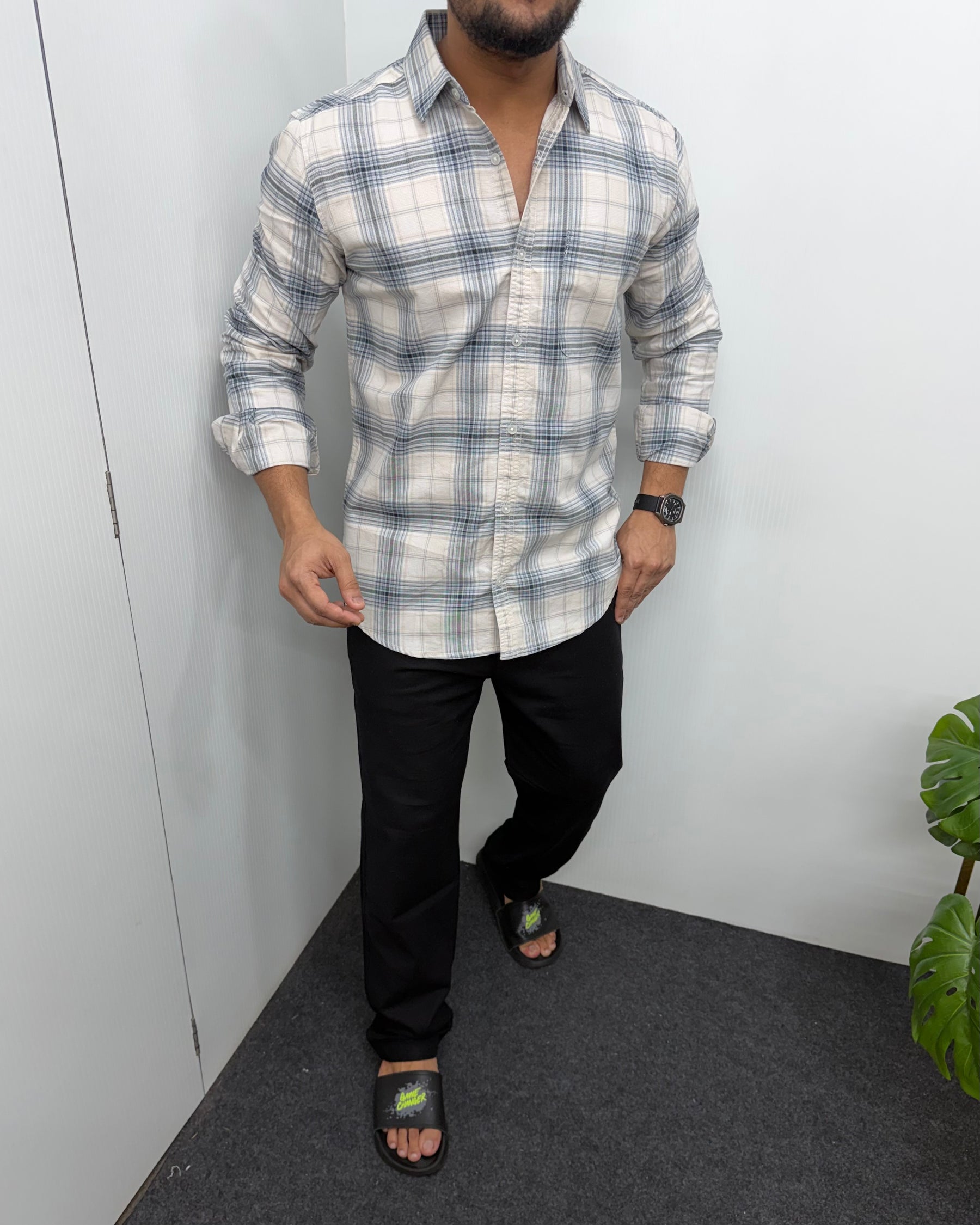 Superfine Cotton Checks Shirt