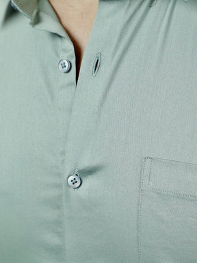 Plain Cotton Pista Shirt