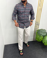 Cotton Oxford Checks Shirt